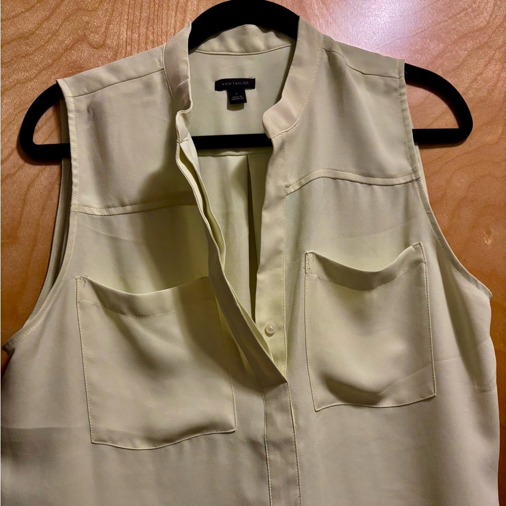 Bright lemon yellow Ann Taylor top
